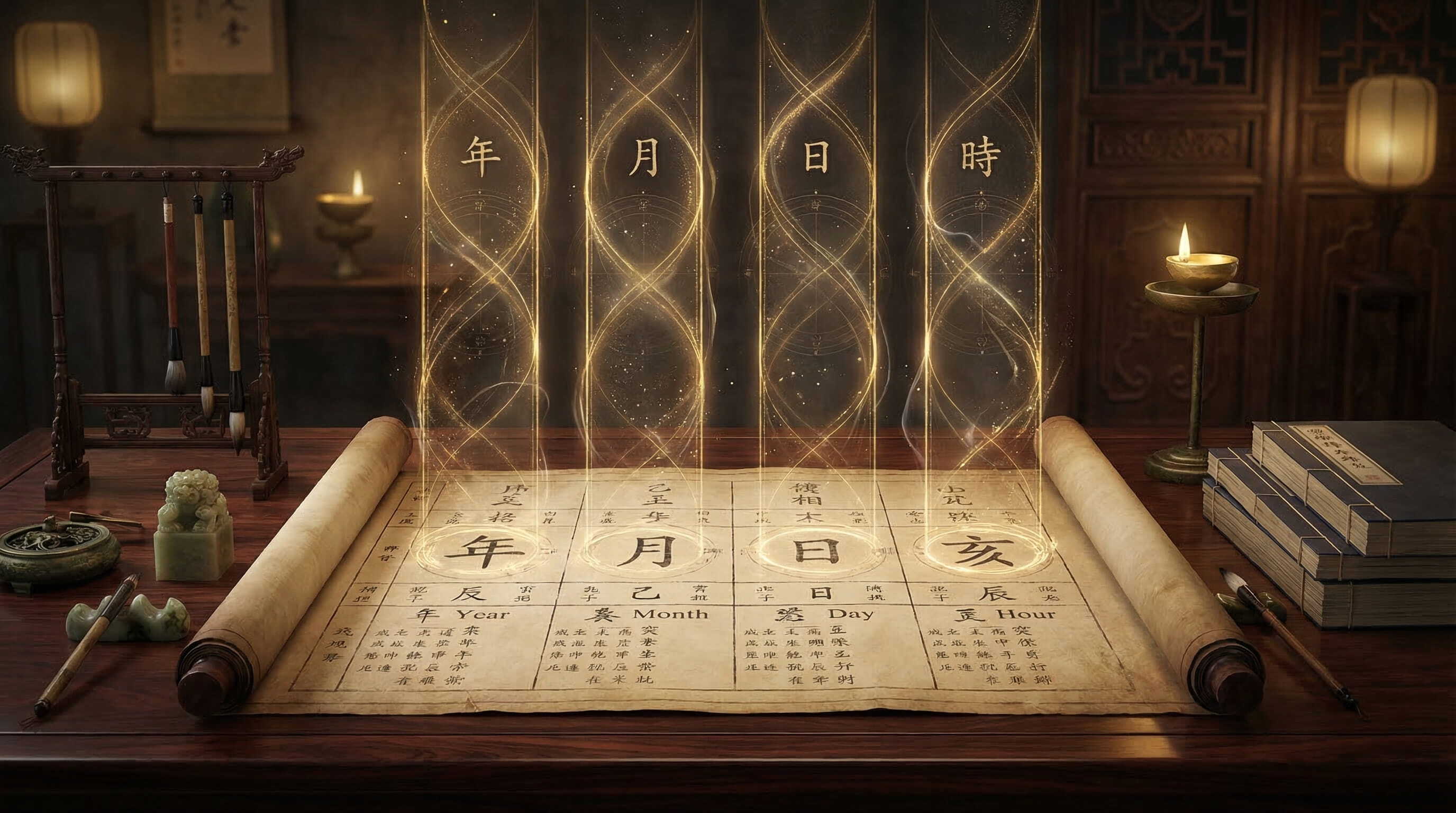 四柱八字是什么意思？年柱月柱日柱时柱分别看什么