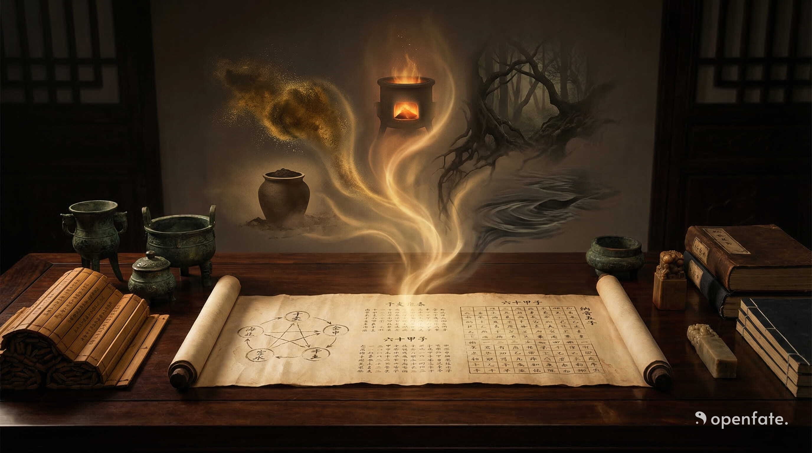 納音五行圖解：六十甲子的象徵性命名系統