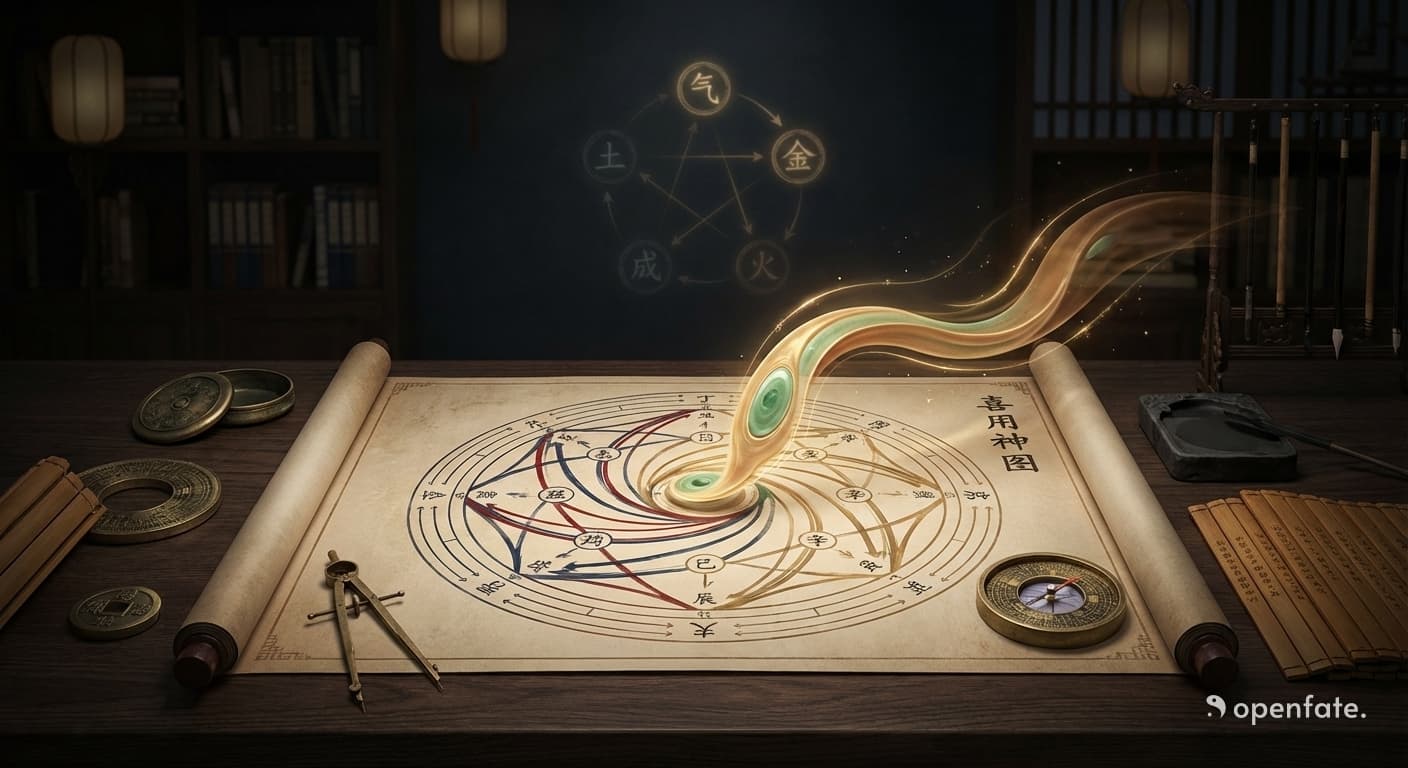 喜用神怎么看:五行平衡与喜用神判断图解