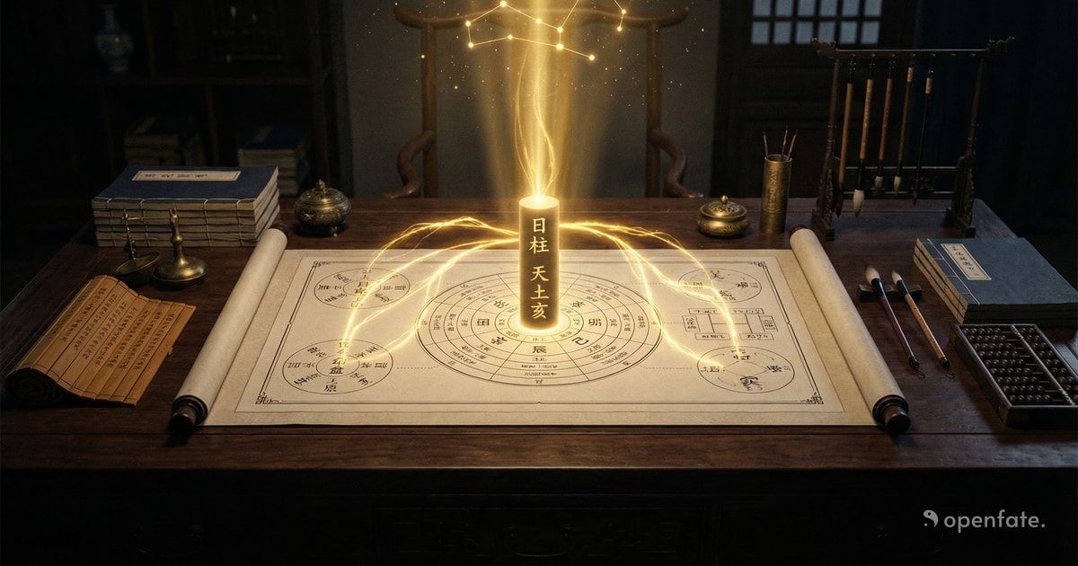 How to Read the Day Pillar in Bazi — Self-core and spouse palace as relational entry points