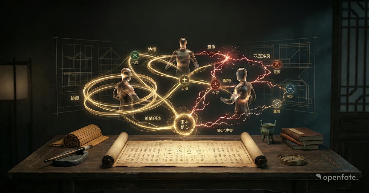 事业合伙人八字合盘:用命理算法量化商业契合度与股权分配战略