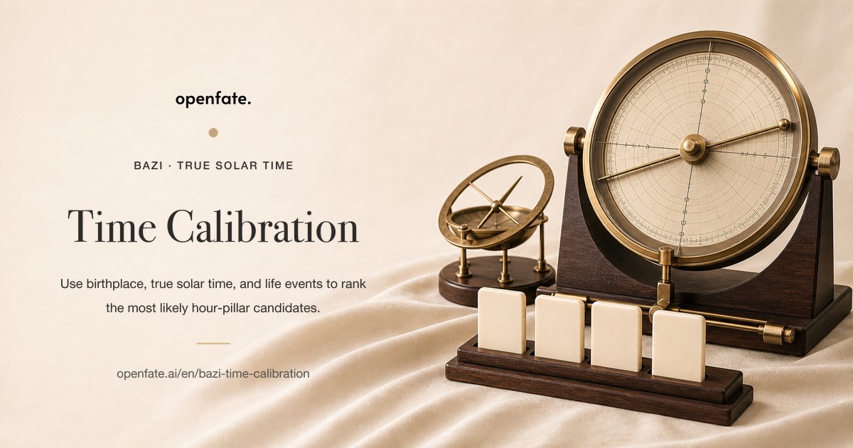 Bazi Time Calibration with True Solar Time and Life Events