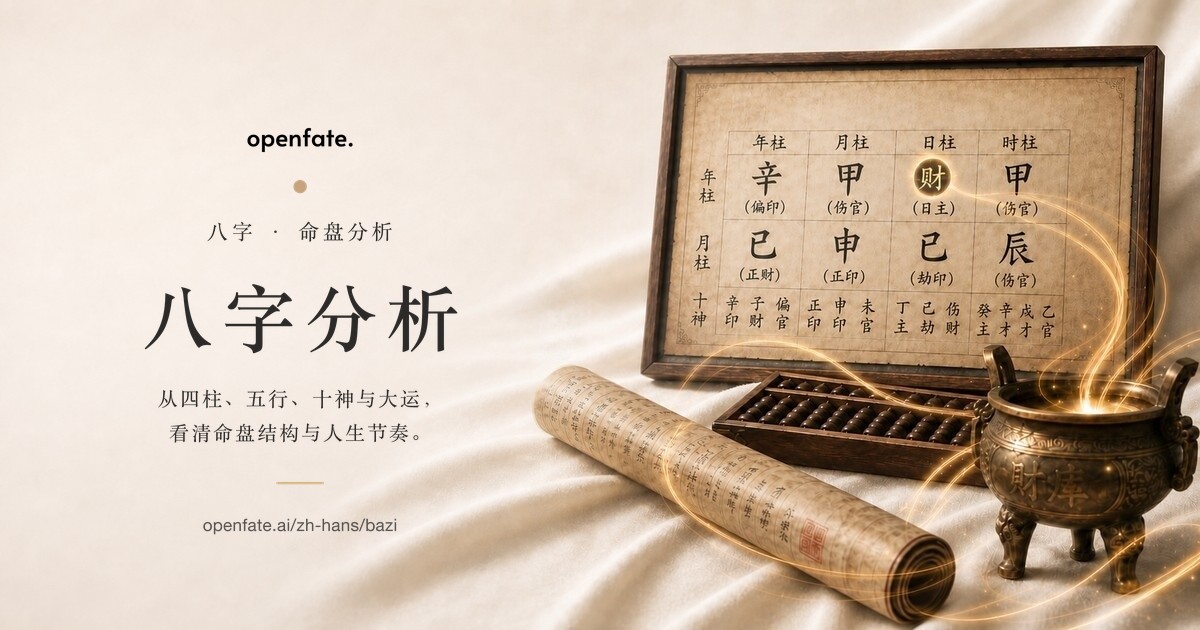 算命占法 下 免费AI 命理与合盘| 八字、紫微、星盘、人类图| OpenFate